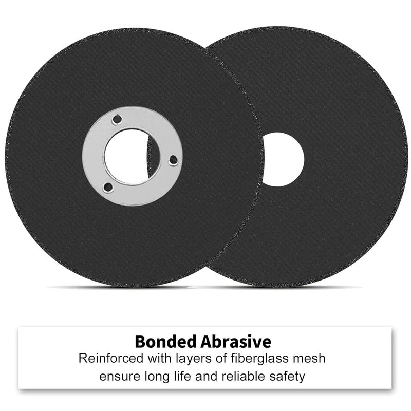 NuoDunco 2 Inch Cut Off Wheel with 1/4 Stem Mounting Mandrel for Die Grinder, W3/8" Arbor Hole Cutting Wheel for Metal & Stainless Steel Rotary Tool Drill Attachment Bolt Cutter Discs - Image 4